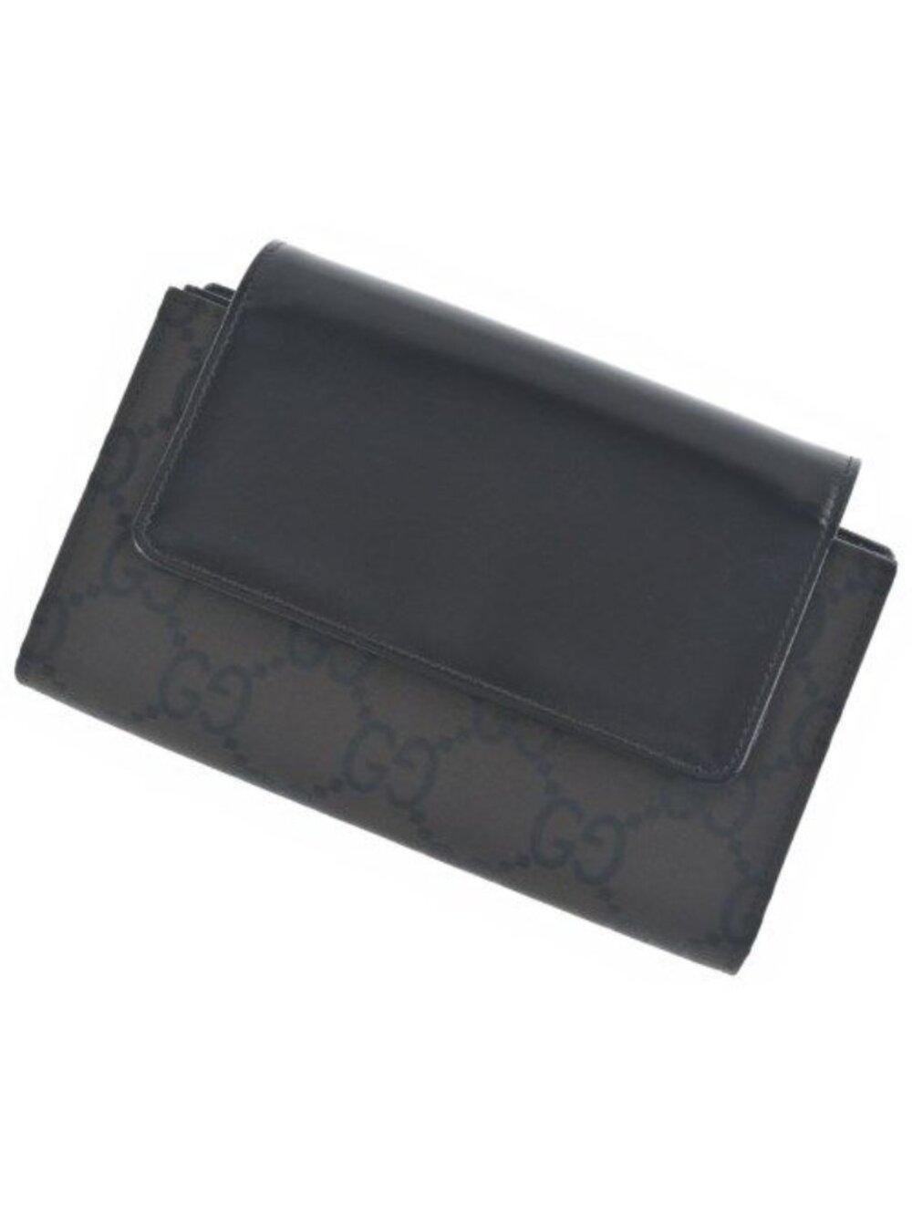 Gucci GG Nylon Long Flap Wallet 035 Coin Purse